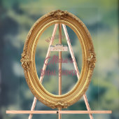 Soft Renaissance Rokoko Brautparty Begrüßungszeich Acrylschild (Neutral)