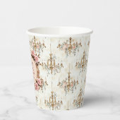 Soft Renaissance Rokoko Coquette Regency Party Pappbecher (Links)