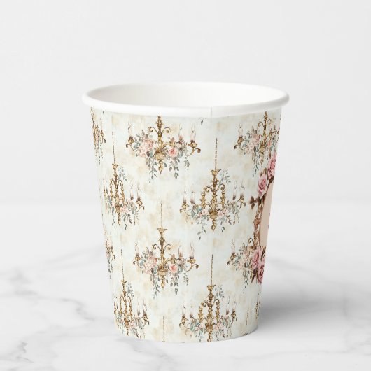 Soft Renaissance Rokoko Coquette Regency Party Pappbecher (Rechts)