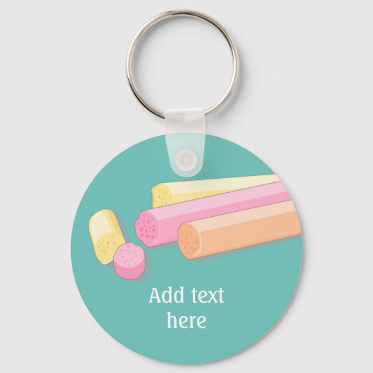 Soft rock candy aus Edinburgh in Schottland Schlüsselanhänger (Vorderseite)