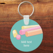 Soft rock candy aus Edinburgh in Schottland Schlüsselanhänger (Vorderseite)