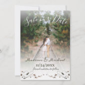 Soft Romantic Foto Ankündigung Datum freihalten (Vorderseite)