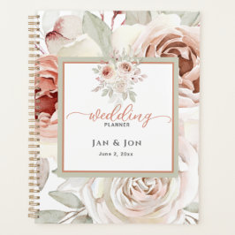 Soft Romantic Rose Hochzeitsplaner Planer