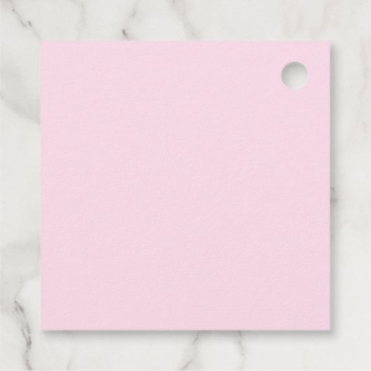 Soft Rosa Geschenkanhänger (Rückseite)