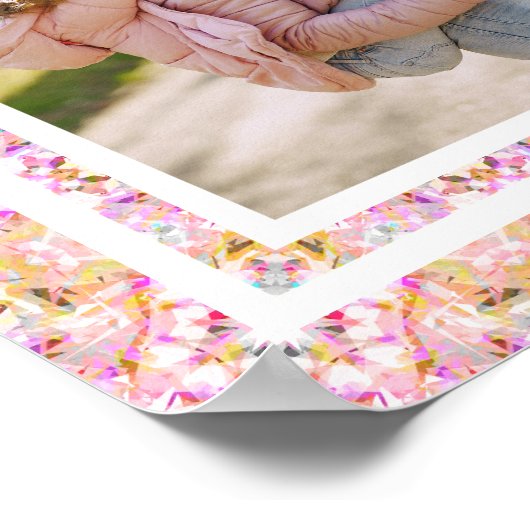 Soft Rosa Poster (Ecke)