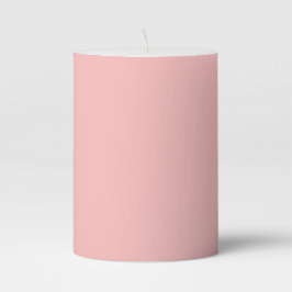 Soft Rosa Stumpenkerze