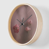 Soft-rosa-Wandklemme Uhr (Winkel)