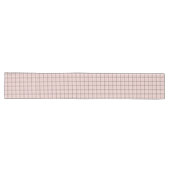 Soft Rose Gold Checkered Table Runner Großer Tischläufer (Horizontal)