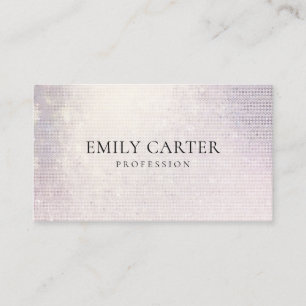 Soft Rose Gold Foil QR Code Minimalistisch Visitenkarte