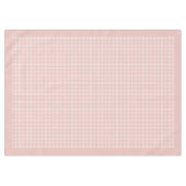 Soft Rose Gold Kariertes Tablett für Veranstaltung Tischdecke (Vorderseite (Horizontal))