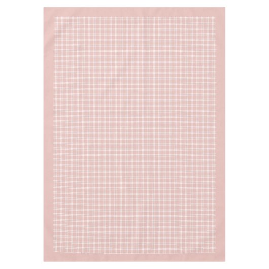 Soft Rose Gold Kariertes Tablett für Veranstaltung Tischdecke (Vorderseite)