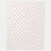 Soft Rose Gold Karo Blanket für Snug Moments Fleecedecke (Vorderseite)