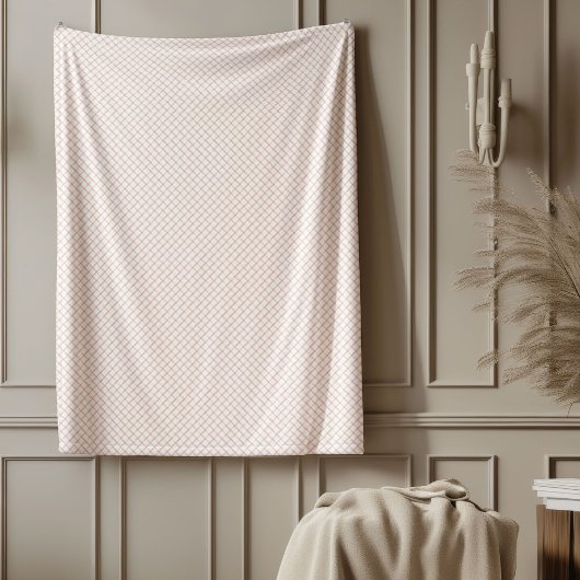 Soft Rose Gold Karo Blanket für Snug Moments Fleecedecke