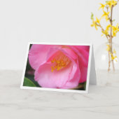 Soft-Rose-Kamelie Karte (Gelbe Blume)
