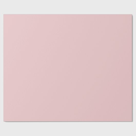 Soft Rose Pink Solid Geschenkpapier (Flach)