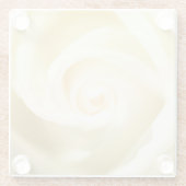 Soft Rose Print Untersetzer (Rückseite)