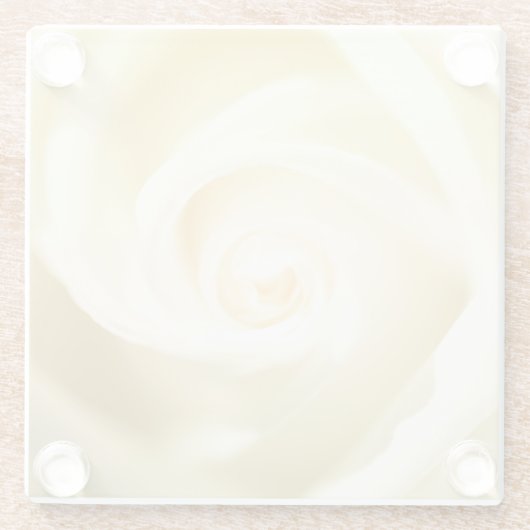 Soft Rose Print Untersetzer (Rückseite)