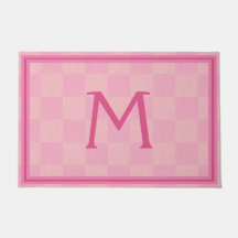 Soft Rose Rosa Buffalo Kariert Monogramm