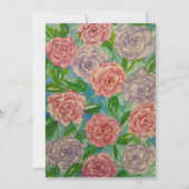 Soft Roses Feiertagskarte (Vorderseite)