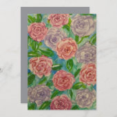 Soft Roses Feiertagskarte (Vorne/Hinten)
