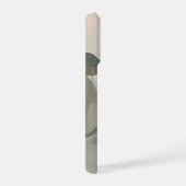 Soft Sage & Blush Abstract Botanical Art iPhone Hülle (Rechte Seite)