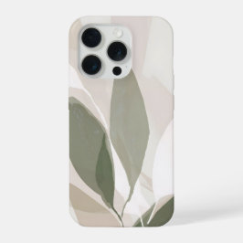 Soft Sage Botanical Abstract – Calm Modern Organic iPhone 15 Pro Hülle