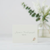 Soft Sage Botanical Wedding Escort Cards Platzkarte (Stehend Vorderseite)