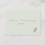 Soft Sage Botanical Wedding Escort Cards Platzkarte (Vorderseite)
