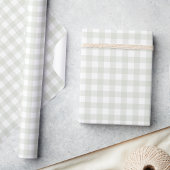 Soft Sage Buffalo Karo Berry Erster Geburtstag Geschenkpapier