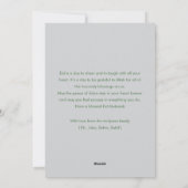 Soft Sage Floral Eid Mubarak Family Photo Card  Feiertagskarte (Rückseite)