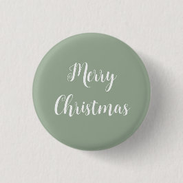 Soft Sage Frohe Weihnachtsschaltfläche Button