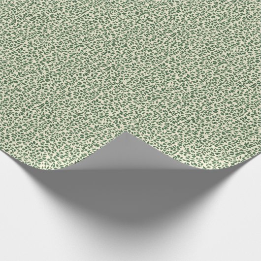 Soft Sage Green Botanical Leaf Foliage Pattern Geschenkpapier (Ecke)
