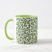 Soft Sage Green Botanical Leaf Foliage Pattern Tasse (Links)