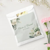 Soft Sage Green Floral Wedding Favor Bag Geschenktütchen (Versiegelt)