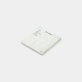 Soft Sage Green Simple Modern Monogram  Post-it Klebezettel (angewinkelt)