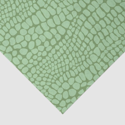 Soft Sage Green Snake Skin Scales Decoupage Seidenpapier (Ausschnitt)