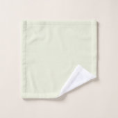 Soft Sage Initial und Name Personalisiert Bath Badhandtuch Set (Waschlappen)