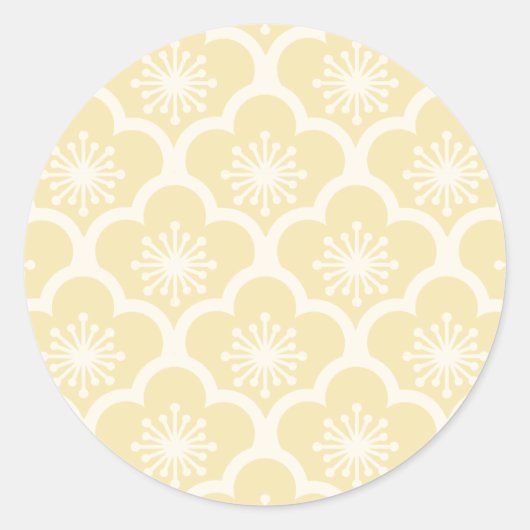 Soft Sakura Neutral - Buttercreme Runder Aufkleber (Vorderseite)