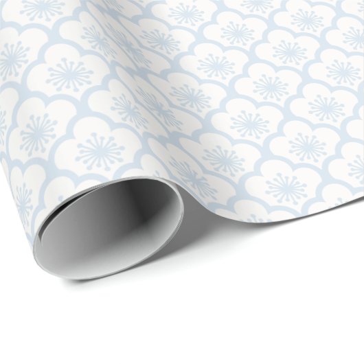 Soft Sakura Puderblau - Neutral Geschenkpapier (Rolleneckpunkt)