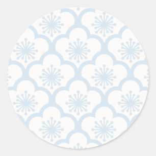 Soft Sakura Puderblau - Neutral Runder Aufkleber
