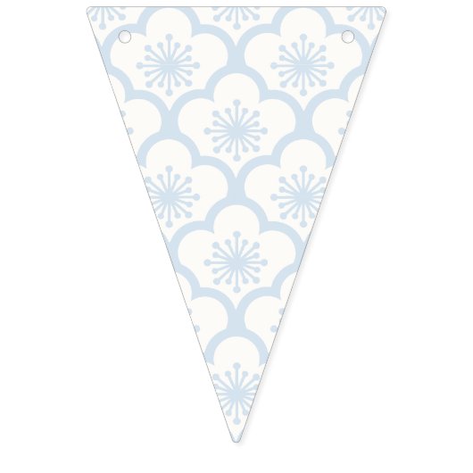 Soft Sakura Puderblau - Neutral Wimpelkette (Erste Fahne)