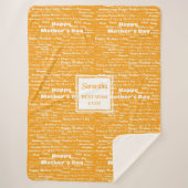 Soft Script Mother’s Day Personalized Gift for Her Sherpadecke (Vorderseite)