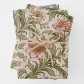 Soft Scrollwork Garden Floral Pattern Geschenkpapier Set (Beispiel)