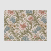 Soft Scrollwork Garden Floral Pattern Seidenpapier (Vorderseite)