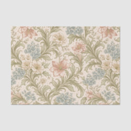 Soft Scrollwork Garden Floral Pattern Seidenpapier