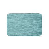 Soft Sea Blue Aquamarin Aqua Ocean Wave Abstrakt Badematte (Vorderseite)