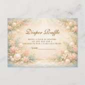 Soft Seaside Pearl Storybook Diapper Raffle Begleitkarte (Vorderseite)