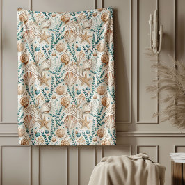 Soft Seaside Throw Relaxing Beachside Retreat Fleecedecke