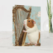 Soft Serenade – Guinea Pig Greeting Card Karte (Rückseite)