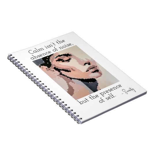 Soft Serenity in Pixel Harmony Notizblock (Rechte Seite)